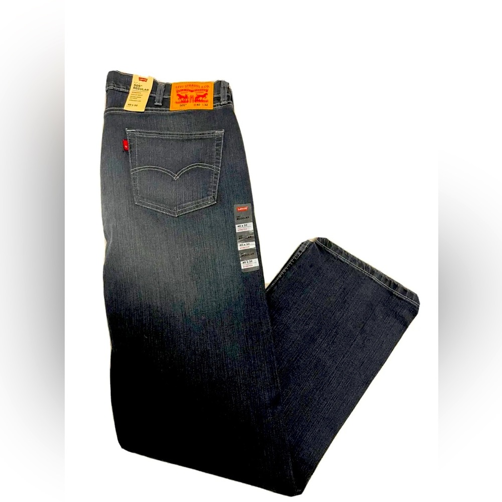 Levi's 505 Regular Fit Straight Leg Jean W\Stretch Men's Sizes NWT 40X32